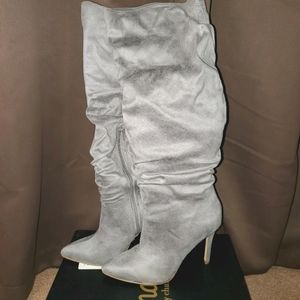 Charles Jourdan micro suede boots